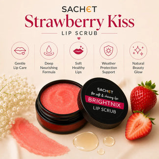 Strawberry Kiss Lip Scrub | SACHET Pakistan