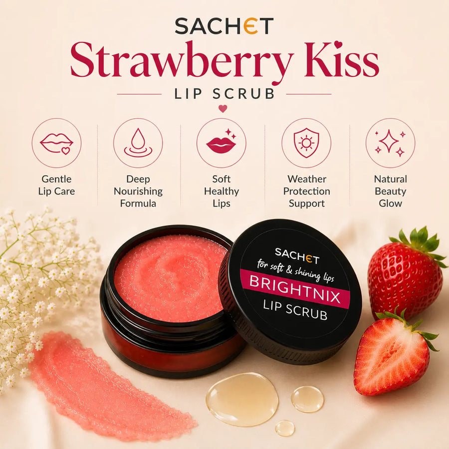Strawberry Kiss Lip Scrub | SACHET Pakistan