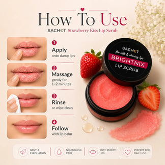 Strawberry Kiss Lip Scrub | SACHET Pakistan