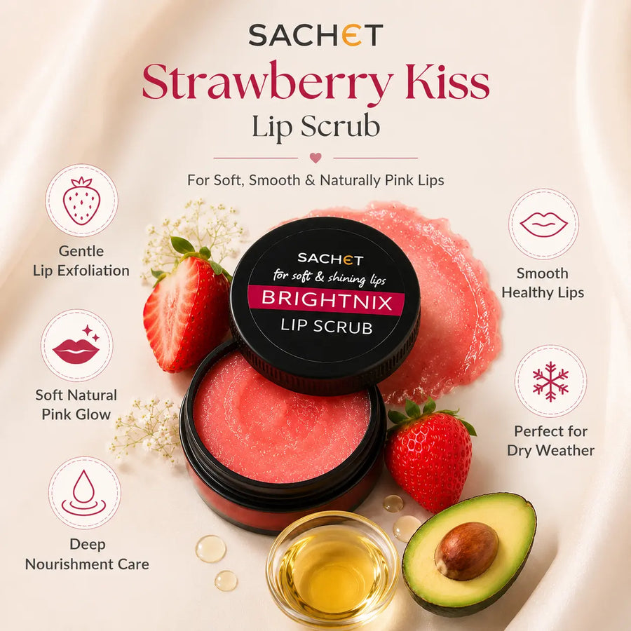 Strawberry Kiss Lip Scrub | SACHET Pakistan