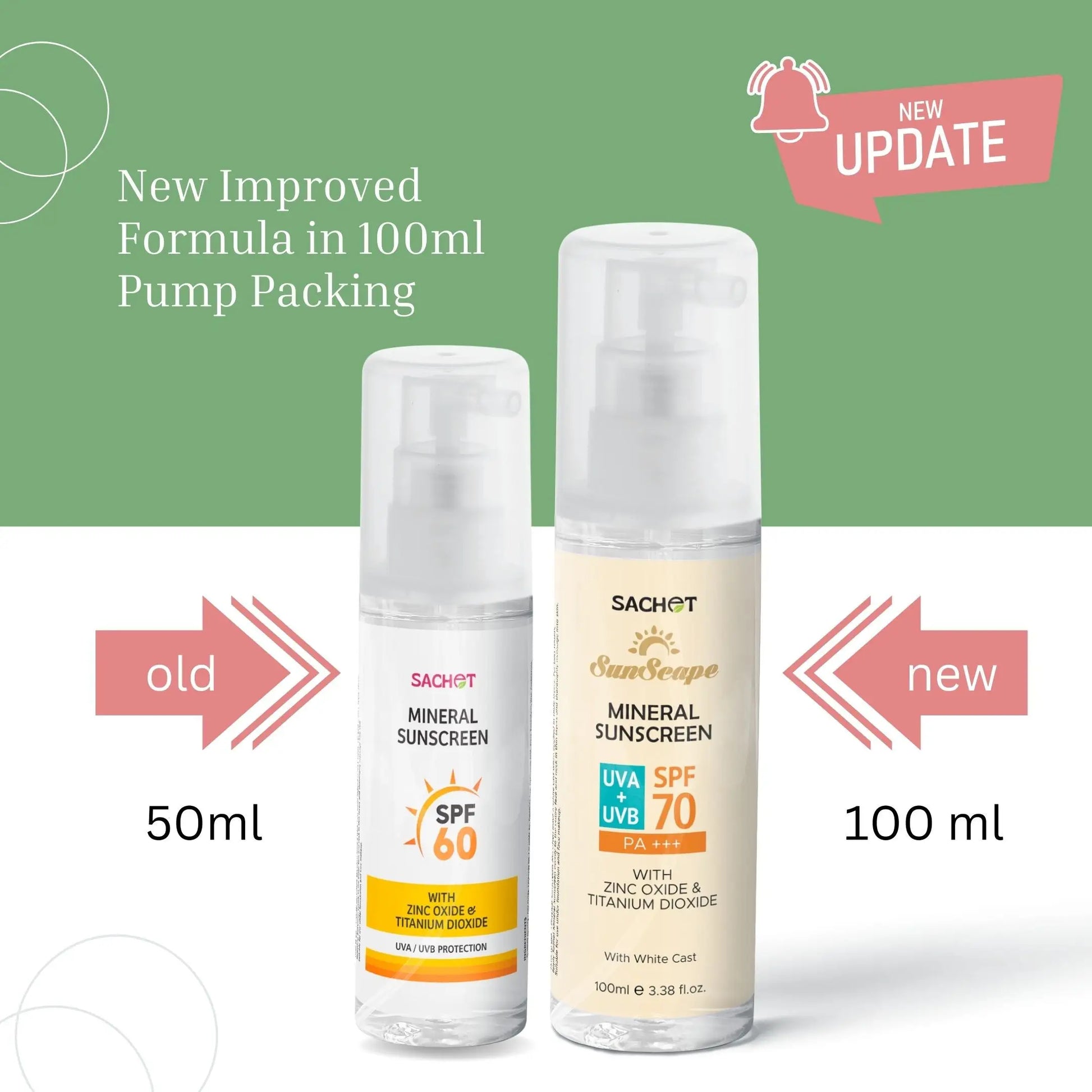 Mineral Sunscreen SPF 70 - 100ml: Shield Your Skin with Broad Spectrum Protection | sachetcare.com