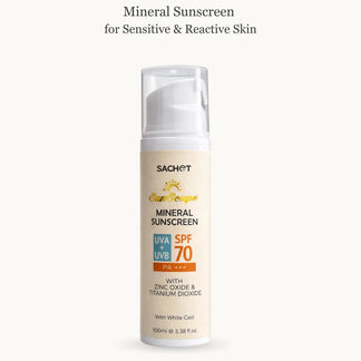 Mineral vs Chemical sunscreen side by side – physical filter no white cast