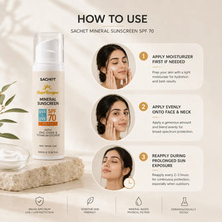 Advertisement for a dermatologist-endorsed mineral sunscreen with a product image and text on a pink background.