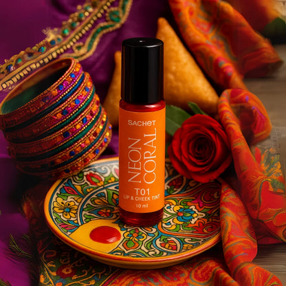 Long Lasting | Neon Coral Roller Lip and Cheek Tint