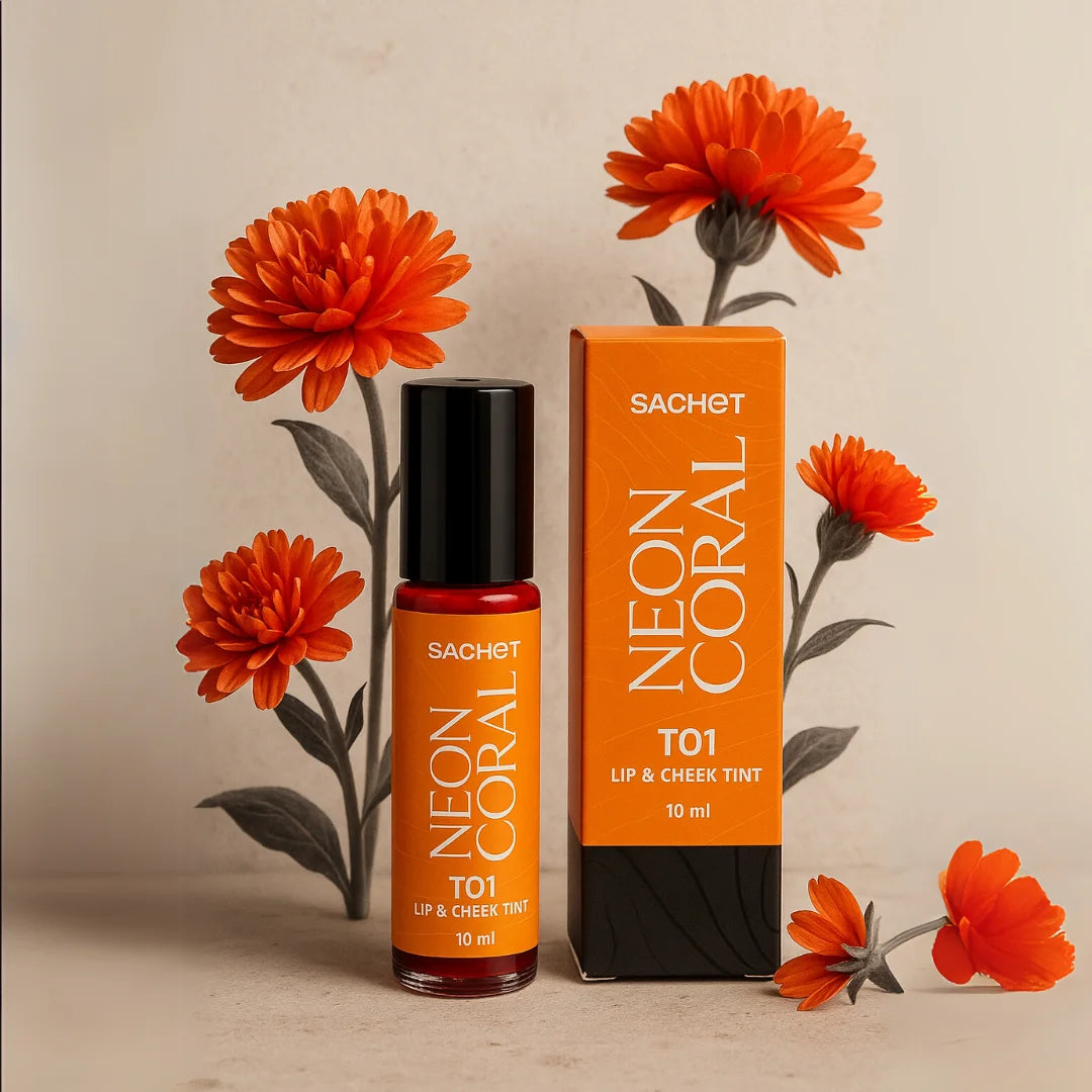 Long Lasting | Neon Coral Roller Lip and Cheek Tint