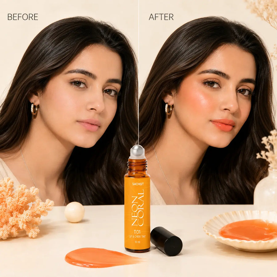 Long Lasting | Neon Coral Roller Lip and Cheek Tint