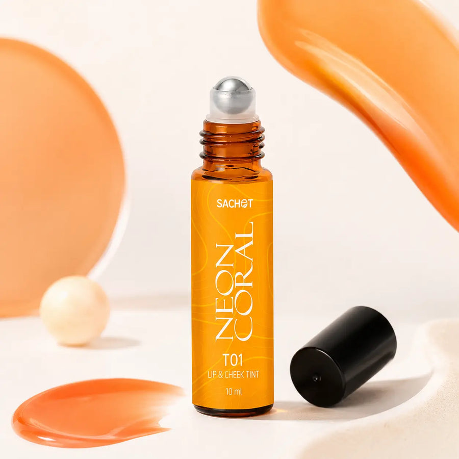 Long Lasting | Neon Coral Roller Lip and Cheek Tint