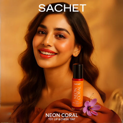 Long Lasting | Neon Coral Roller Lip and Cheek Tint