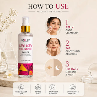 Hazel Leaf & Niacinamide Toner: Achieve a Radiant, Balanced Complexion | sachetcare.com