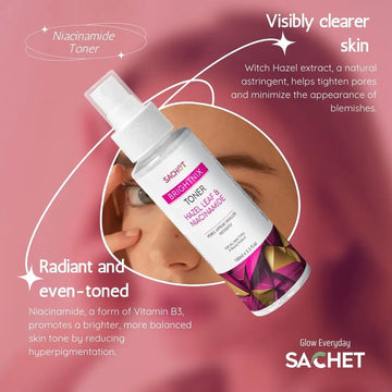 Hazel Leaf & Niacinamide Toner: Achieve a Radiant, Balanced Complexion | sachetcare.com