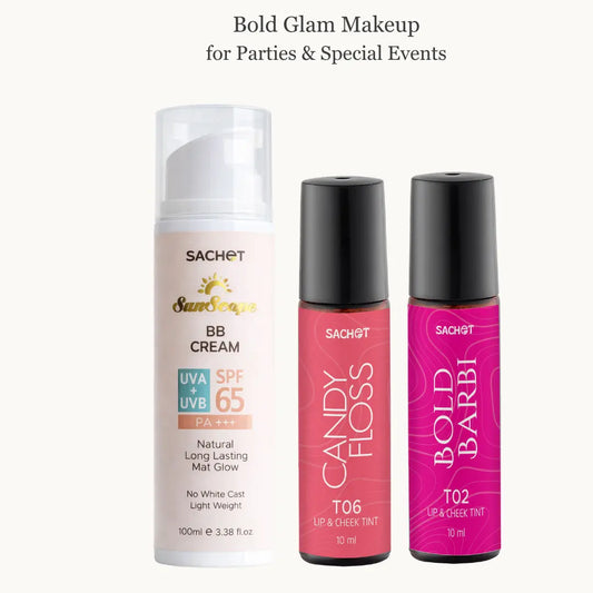 Party Glam Collection – BB Cream SPF 65 + Glam Tints | SACHET