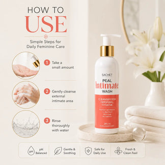 Peal Feminine Hygiene Wash - 240ml | sachetcare.com