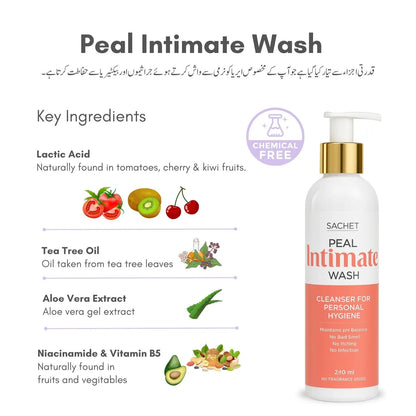 Peal Feminine Hygiene Wash - 240ml | sachetcare.com
