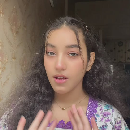 Pakistani woman applying BB Cream Tinted Sunscreen SPF 65 – natural makeup look