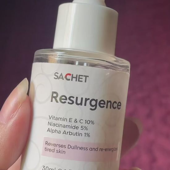 Resurgence Serum - Vitamin E & C 10% + Niacinamide 5% + Alpha Arbutin 1% | sachetcare.com