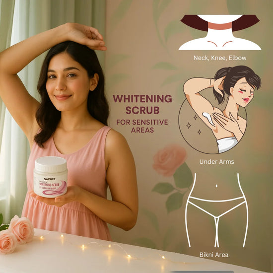 Whitening Scrub for Under Arms & Sensitive Areas | sachetcare.com