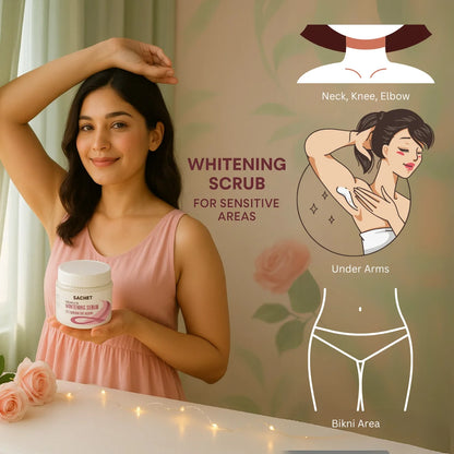 Whitening Scrub for Under Arms & Sensitive Areas | sachetcare.com