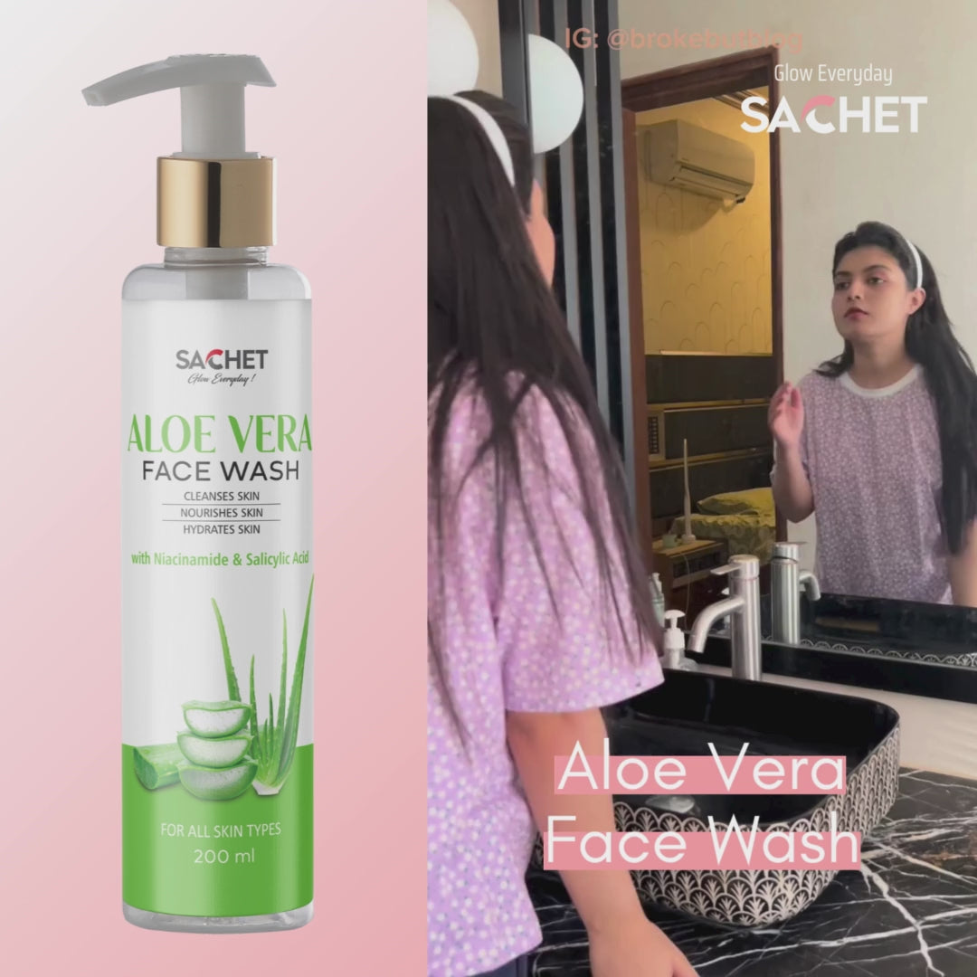 Aloe Vera Face Wash: Refreshing Cleanse for Glowing Skin | sachetcare.com