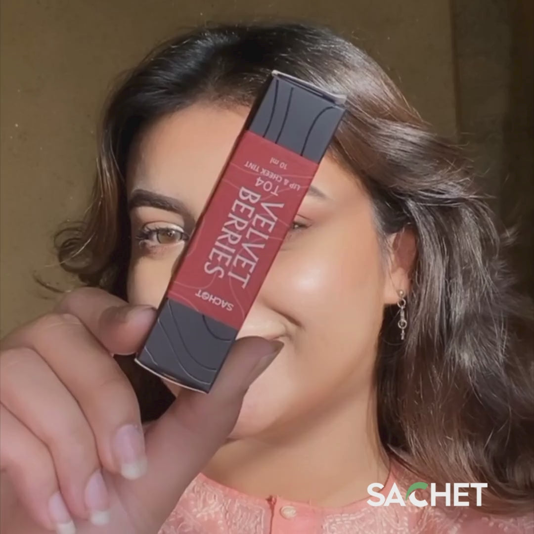 Velvet Berries Roller Lip and Cheek Tint - T04 | sachetcare.com