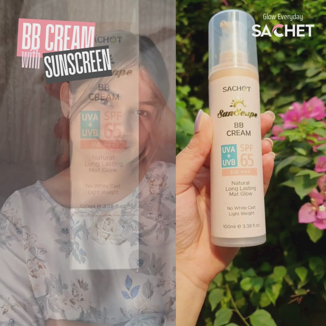 BB Cream Tinted Sunscreen SPF 65 – Flawless Coverage with Maximum Sun Protection | sachetcare.com