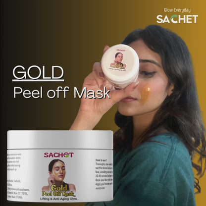 Luminous Gold Complexion Peel Off Mask | sachetcare.com