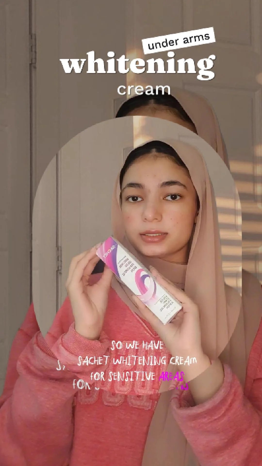 Texture swatch – lightweight brightening cream for sensitive areas