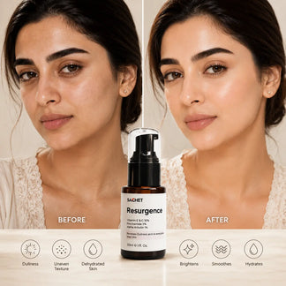 Resurgence Serum - Vitamin E & C 10% + Niacinamide 5% + Alpha Arbutin 1% | sachetcare.com