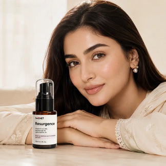 Resurgence Serum - Vitamin E & C 10% + Niacinamide 5% + Alpha Arbutin 1% | sachetcare.com