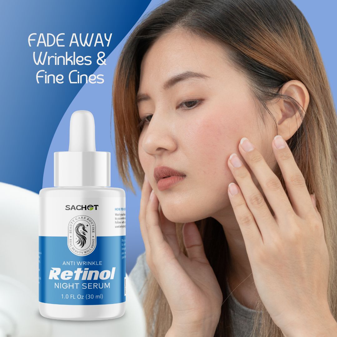 Retinol Skin Renewing Night Serum- Reduce Wrinkles & Brighten Skin (Pakistan) | sachetcare.com