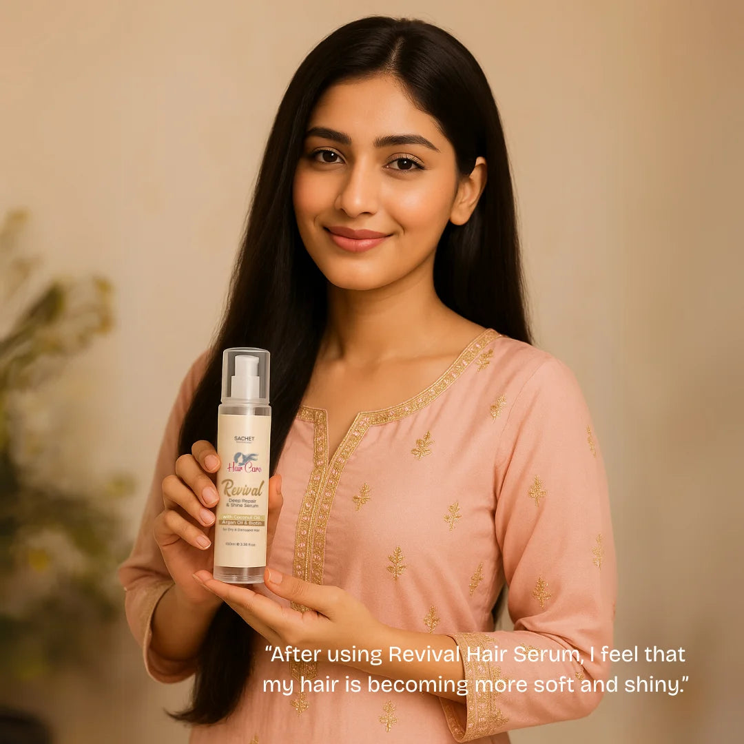 Revival Hair Serum: Breathe New Life into Dry, Damaged Hair (100ml) | sachetcare.com