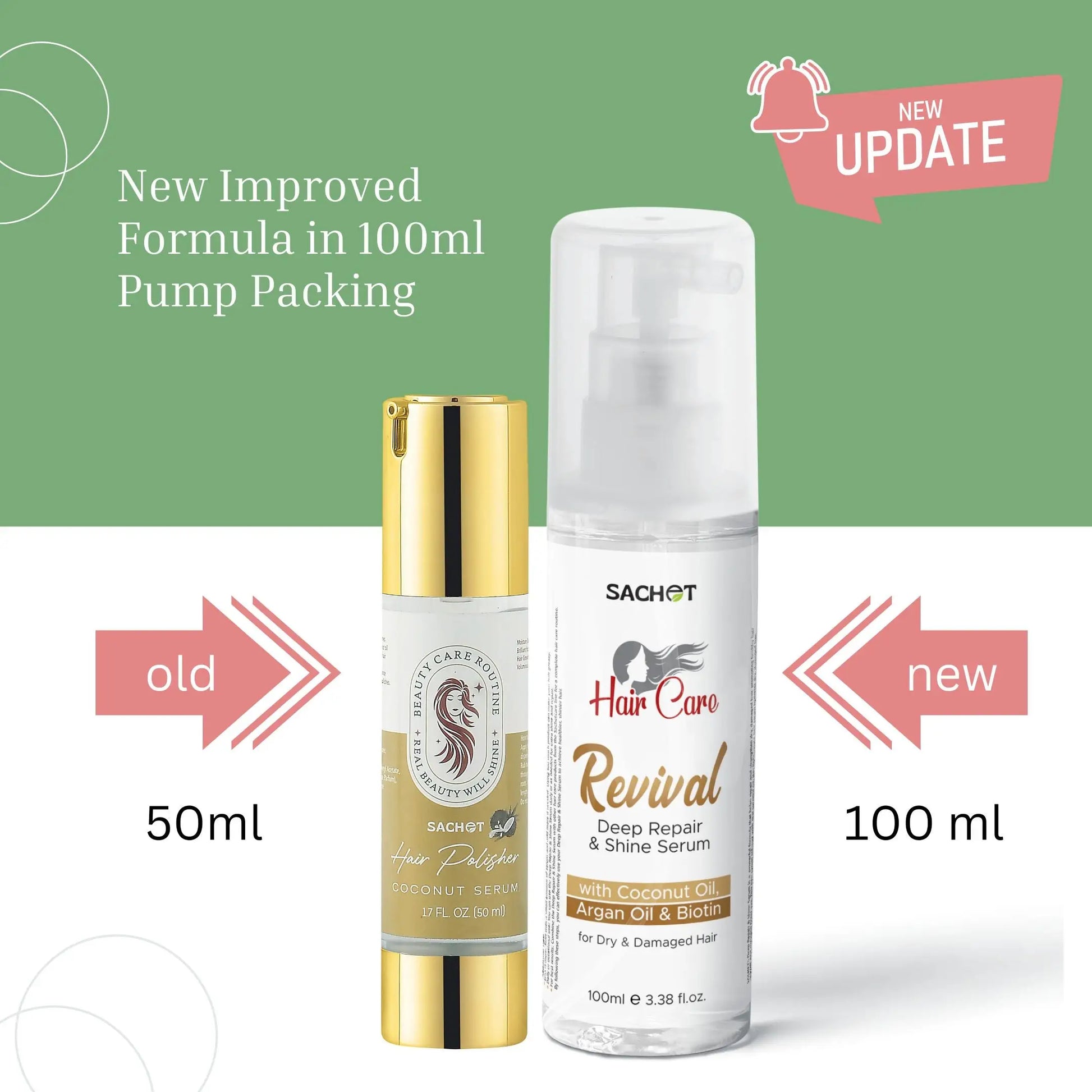 Revival Hair Serum: Breathe New Life into Dry, Damaged Hair (100ml) | sachetcare.com