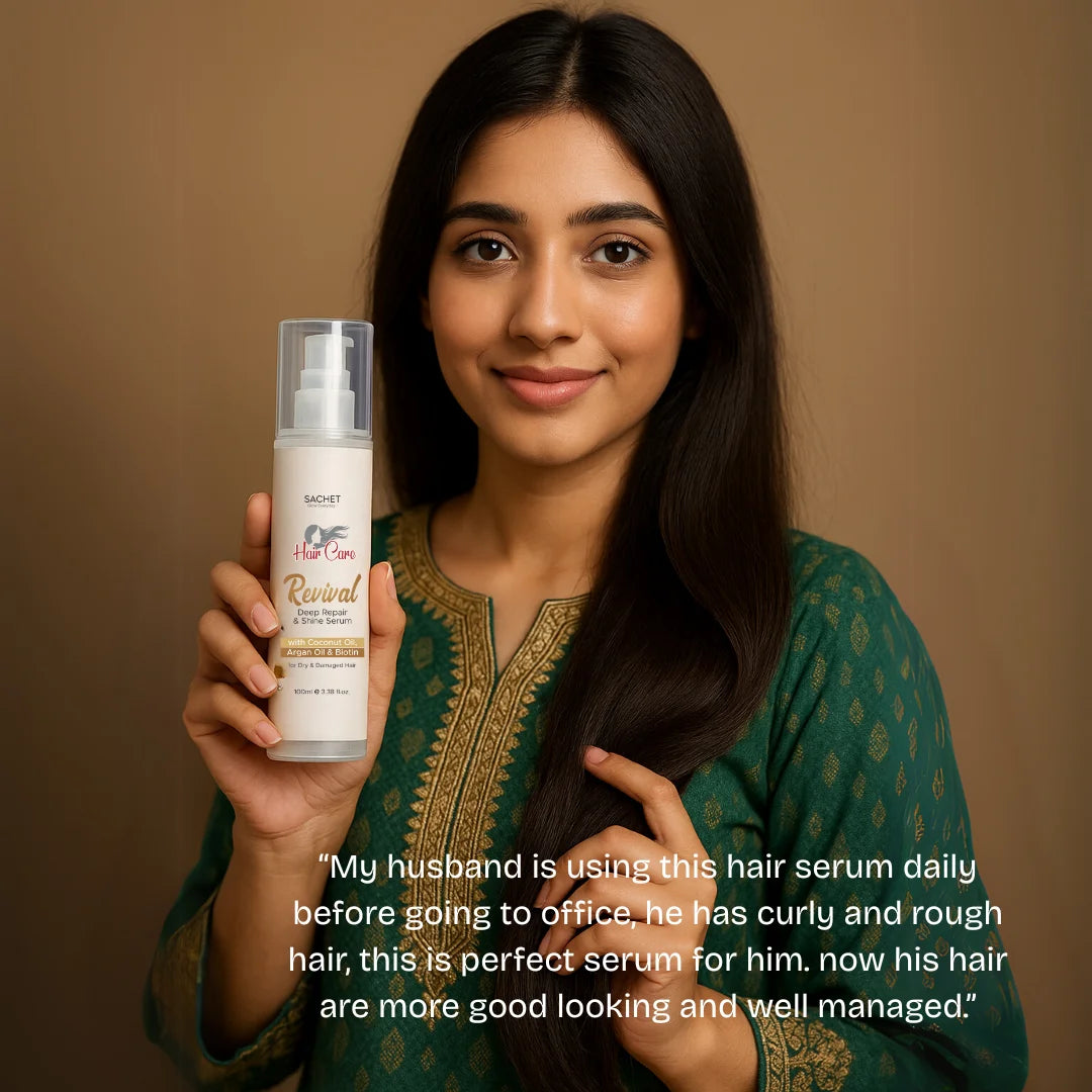 Revival Hair Serum: Breathe New Life into Dry, Damaged Hair (100ml) | sachetcare.com