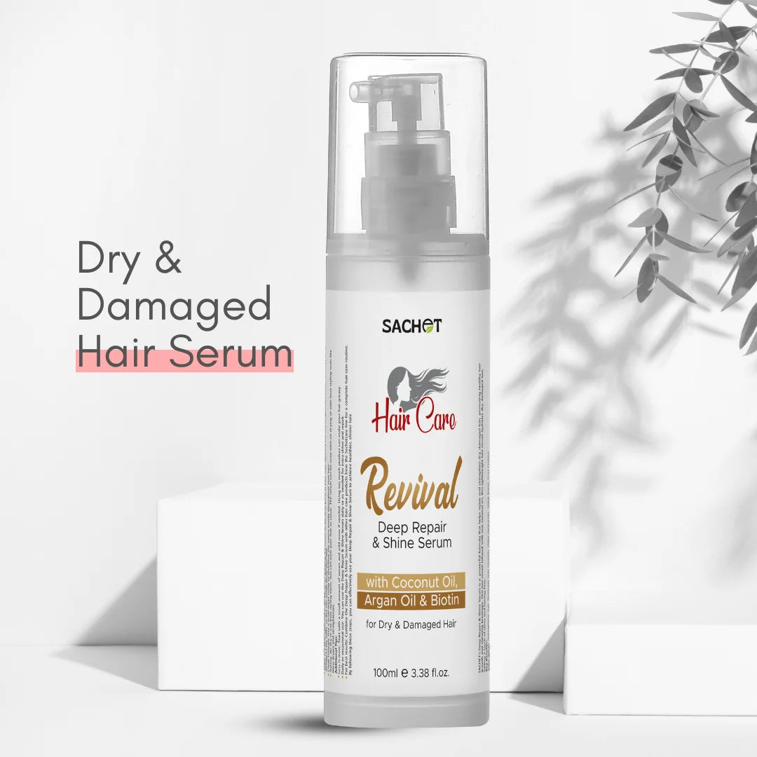 Revival Hair Serum: Breathe New Life into Dry, Damaged Hair (100ml) | sachetcare.com