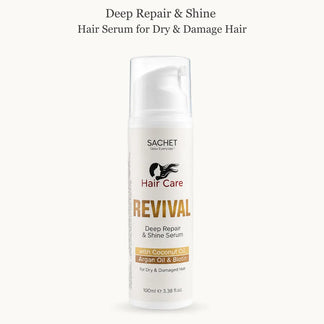 SACHET Revival Hair Serum 100ml – Hair Repair & Shine Serum for Dry, Damaged Hair