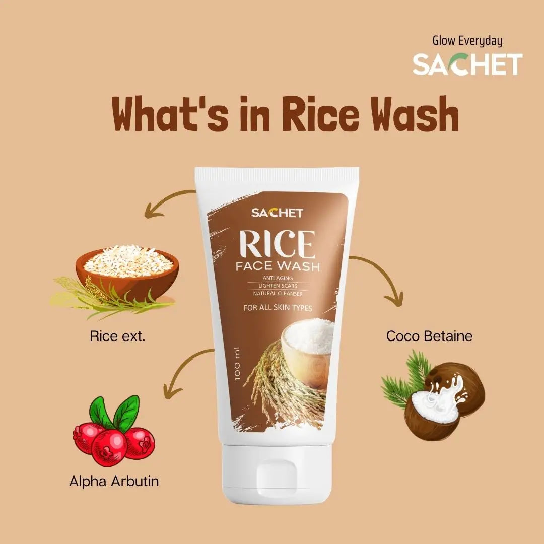 Rice Milk Exfoliating Face Wash | sachetcare.com