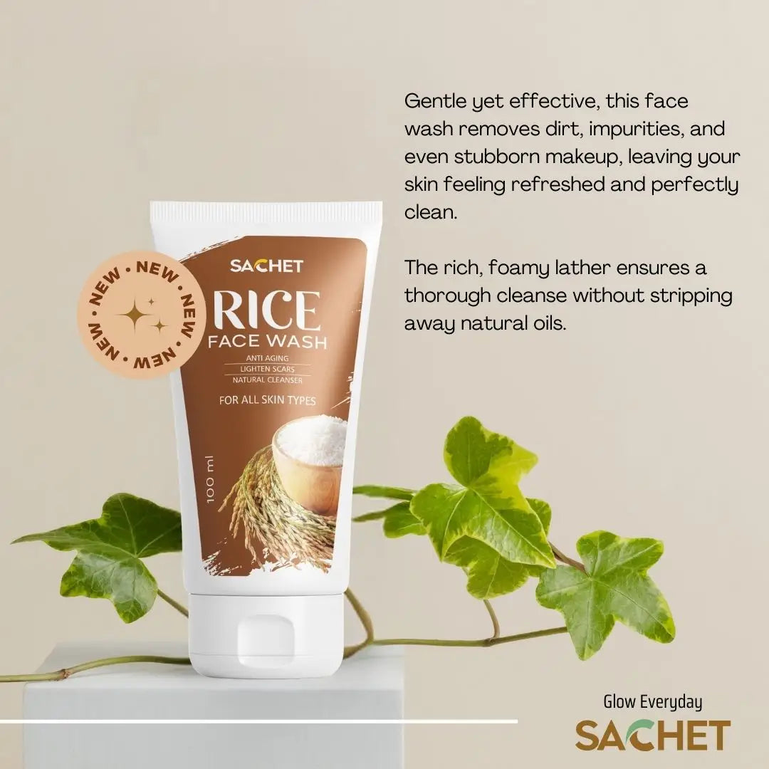 Rice Milk Exfoliating Face Wash | sachetcare.com