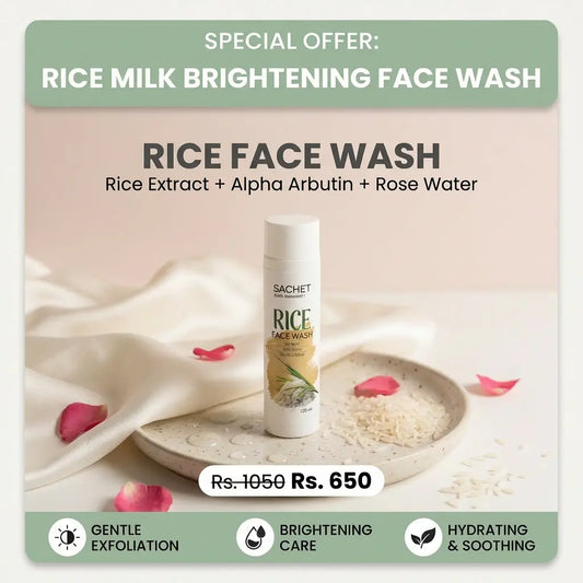 Rice Milk Exfoliating Face Wash | sachetcare.com