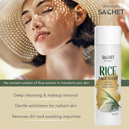 Rice Milk Exfoliating Face Wash | sachetcare.com