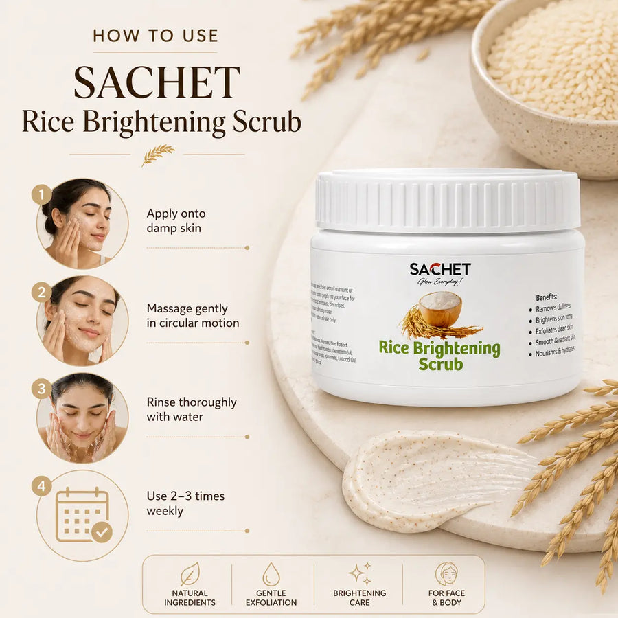 Rice Whitening Scrub in Pakistan