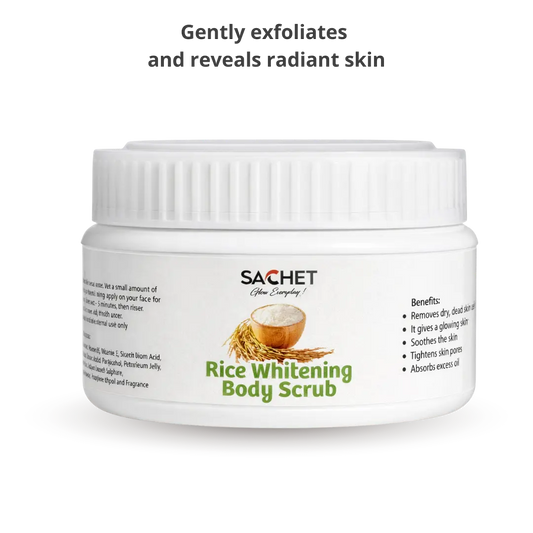 Rice Whitening Scrub - Achieve a Radiant Complexion | sachetcare.com