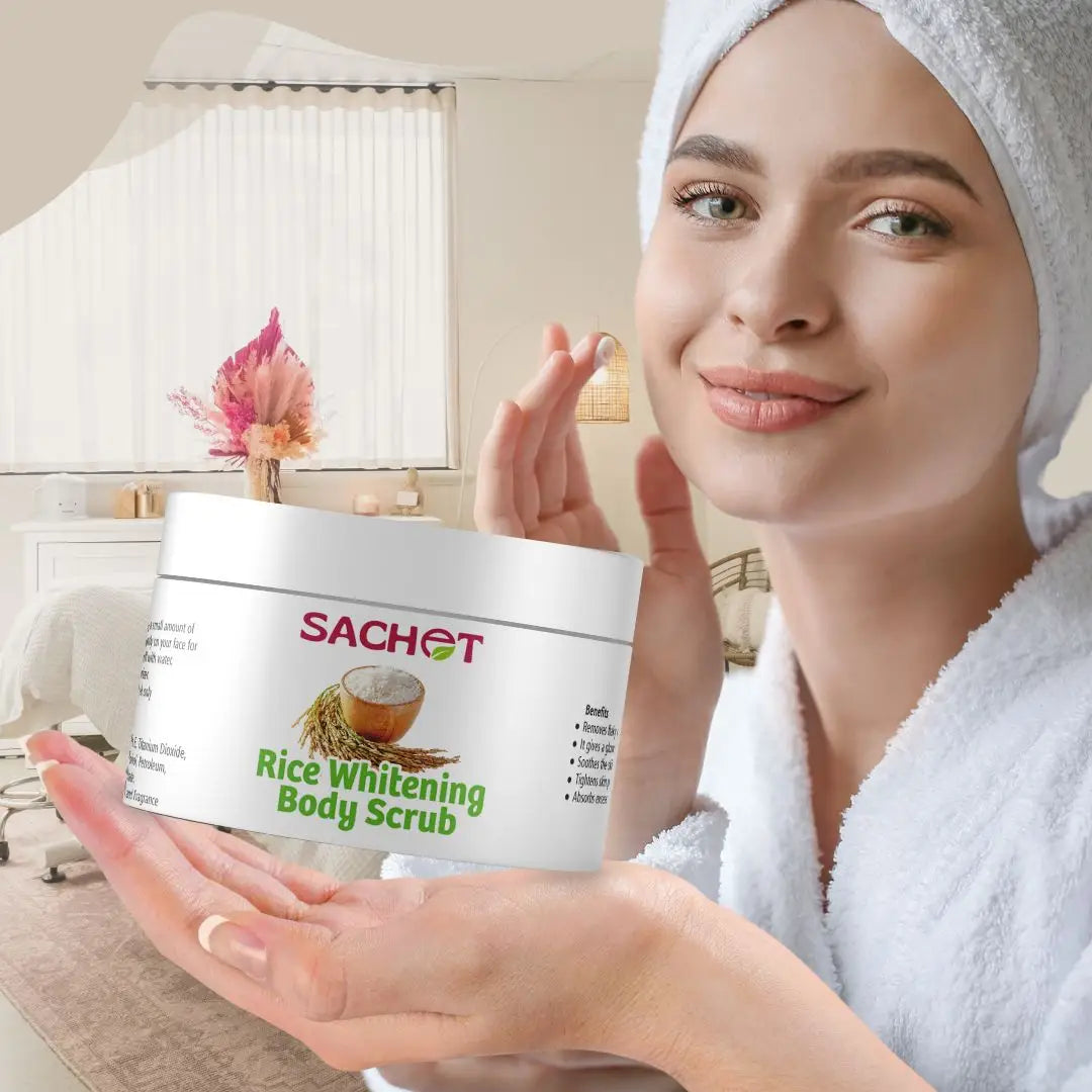 Rice Whitening Scrub - Achieve a Radiant Complexion | sachetcare.com