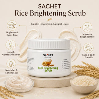 Rice Whitening Scrub - Achieve a Radiant Complexion | sachetcare.com