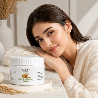 Rice Brightening Scrub🌾 | Natural Exfoliation & Glass Skin Glow