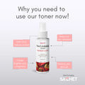 Pore Exfoliating Rasberry & Rose Toner | sachetcare.com