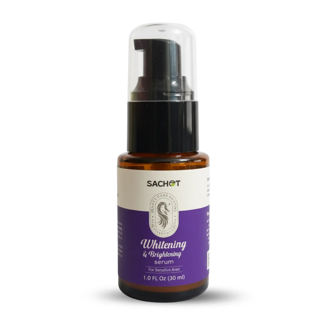 Sachet Whitening & Brightening Serum bottle on a white background