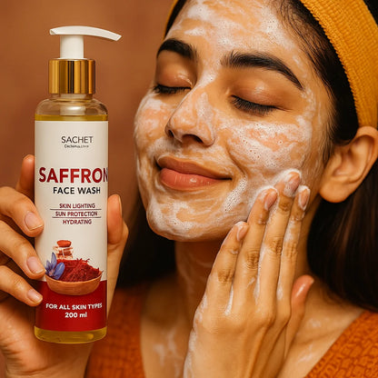 Saffron Face Wash - Illuminate Your Natural Beauty | sachetcare.com
