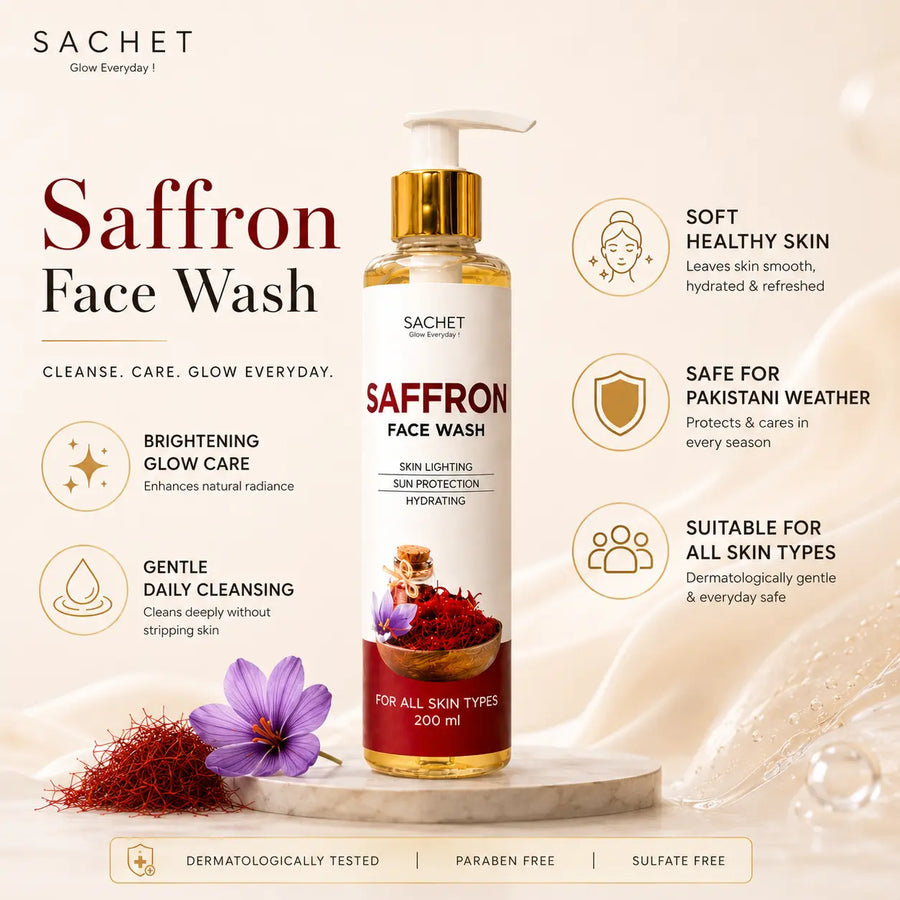 Saffron Face Wash for Brightening in Pakistan