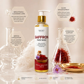 Saffron Face Wash - Illuminate Your Natural Beauty | sachetcare.com