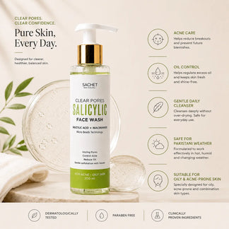 Salicylic Acid Face Wash in Pakistan | Acne & Oil Control Cleanser