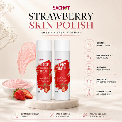 Strawberry Skin Polish – Brightening for Sensitive Skin | SACHET